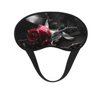 Gothic Black Roses Print Sleep Mask, Eye Sleeping Mask for Women and Men for Total Darkness, Reduces Puffy Eye Mask