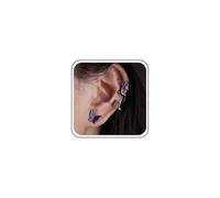 Gothic Black Snake Ear Cuff Earrings Cartilage Clip On Wrap Earring Tiny Simple Non Piercing Small Butterfly Stud Dainty Crawler Minimalist Climbers Cute Delicate Trendy Jewelry for Women