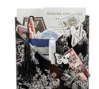 Gothic Blind Date with a Book, for Dark Romance & Horror Romance Readers, Includes Cozy Socks, Keychain & Stickers, for Family and Friends (E#)