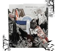 Gothic Blind Date with a Book, Halloween Witch Blind Date with a Book, Horror Halloween Blind Date with a Book, Ghostly Blind Date Book Box Gift Set for Halloween, Book Lovers, Mystery Selection (E)