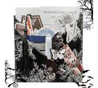 Gothic Blind Date with a Book, Halloween Witch Blind Date with a Book, Horror Halloween Blind Date with a Book, Ghostly Blind Date Book Box Gift Set for Halloween, Book Lovers, DIY Lovers (E)