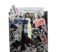 Gothic Blind Date with a Book, Horror Halloween Blind Date with a Book, Includes Cozy Socks, Keychain & Stickers, Ghostly Blind Date Book Box Gift Set, Book Lover Gift (#05)