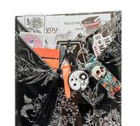 Gothic Blind Date with a Book, Horror Halloween Blind Date with a Book, Includes Cozy Socks, Keychain & Stickers, Ghostly Blind Date Book Box Gift Set, Book Lover Gift (#03)