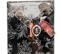 Gothic Blind Date with a Book, Horror Mystery Halloween Book Gift Set, Includes Cozy Socks, Keychain & Stickers, Book Lover Gift, Spooky Reading Surprise (D)