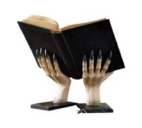 Gothic Book Ends - Halloween Book Shelf Holder | Witch Hands Resin Holder for Desktop Women Bedroom Library Youth Home Students
