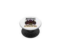 Gothic Books Midnight Reader Moth Cat Dark Reading Humor PopSockets Adhesive PopGrip