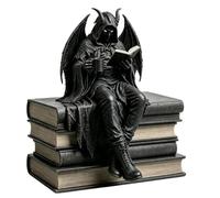 Gothic Bookshelf Decor | Fantasy Robed Resin Statue | Gothic Garden Decor | for Home Garden Bathroom Library Reading Corner Bookcase Cabinet Tabletop Desktop
