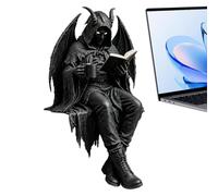 Gothic Bookshelf Decor | Fantasy Spooky Robed Figurine | Gothic Garden Decor | for Home Library Reading Room Bookcase Shelf Desktop Tabletop Garden Corner Cabinet