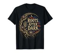 Gothic Botanical Poison Plants Dark Floral Roots After Dark T-Shirt