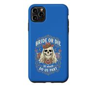 Gothic Bride Or Die Skull Western Bachelorette Party Wedding Case for iPhone 11 Pro Max