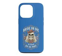 Gothic Bride Or Die Skull Western Bachelorette Party Wedding Case for iPhone 13 Pro