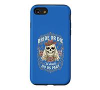 Gothic Bride Or Die Skull Western Bachelorette Party Wedding Case for iPhone SE (2020) / 7/8