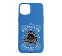 Gothic Bride or Die Til Death Do Us Part Skull Veil Wedding Case for iPhone 15 Plus