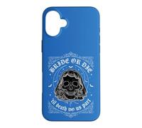 Gothic Bride or Die Til Death Do Us Part Skull Veil Wedding Case for iPhone 16 Plus
