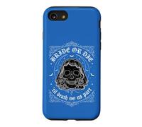 Gothic Bride or Die Til Death Do Us Part Skull Veil Wedding Case for iPhone SE (2020) / 7/8