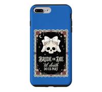 Gothic Bride or Die Til Death Do Us Part Skull Wedding Vows Case for iPhone 7 Plus/8 Plus