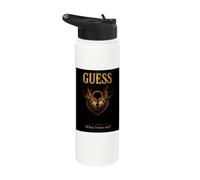Gothic Broken Heart Lock Dark Romance Design Stainless Steel Insulated Water Bottle