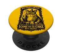 Gothic Bunny Birthday I Came For The Cake PopSockets Adhesive PopGrip