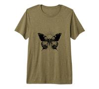 Gothic Butterfly in Alt Aesthetic for Emo and Goth Girls Premium T-Shirt