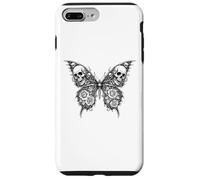 Gothic Butterfly Skull Raven Rose Memento Mori Dark Tattoo Case for iPhone 7 Plus/8 Plus