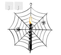 Gothic Candle Holder,Spider Web Candles Holders | Gothic Festive Stand Mount for Hallway Bedroom Interior Holiday Home Festival Wall Party