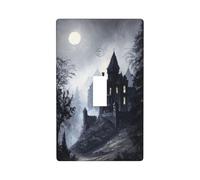 Gothic Castle at Night Light Switch Cover Decorative Single Toggle 1 Gang Wall Plate for Kitchen Farmhouse Bedroom Bathroom Art Decor