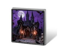 Gothic Castle Night Brooch Pins Lapel Pins for Men Women Badge Button Cover Decorative Jewelry Charms for Hats Bags Backpacks Suits Shirts Scarves Clothing Accessories Banquet Wedding Gift