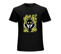 Gothic Casual Short Sleeve Tops Tee Japanese Anime Assassination Classroom Men Funny Cartoon Harajuku Tshirt Men Short-Sleeved T-Shirts Black XXXL
