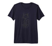 Gothic Cat Creepy Melancholy Premium T-Shirt
