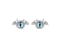 Gothic Cat Eye Earrings - Devil’s Eye Stud for Men & Women, Edgy Unisex Earring, Punk Hypoallergenic Jewelry, Unique Monster Design, Fashion Statement for Daily Wear ER101