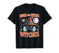 Gothic Cat Magic Moon Halloween Witch Apparel T-Shirt