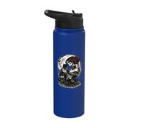Gothic Cat Mom Black Cat Victorian Woman Stainless Steel Insulated Water Bottle