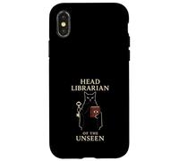 Gothic Cat Reading Dark Academia Witchy Literary Antique Case for iPhone X/XS