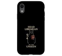 Gothic Cat Reading Dark Academia Witchy Literary Antique Case for iPhone XR