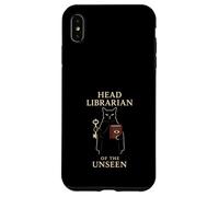 Gothic Cat Reading Dark Academia Witchy Literary Antique Case for iPhone XS Max