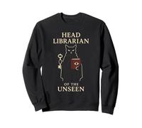 Gothic Cat Reading Dark Academia Witchy Literary Antique Sweatshirt