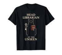 Gothic Cat Reading Dark Academia Witchy Literary Antique T-Shirt
