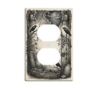 Gothic Cemetery Art Duplex Outlet Covers Plate