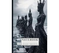 Gothic Chess Queens Wide Ruled Notebook for Fantasy Lovers, Writers & Strategists | Dark Royal Aesthetic Journal