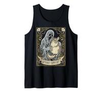 Gothic Chinchilla Ghost Spooky Halloween Coffee Lover Tank Top