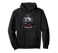 Gothic Christmas Balls Dark Red Roses For Xmas Goth Raven Pullover Hoodie