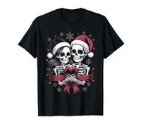 Gothic Christmas Matching Goth Skeleton Xmas Creepy Heart T-Shirt