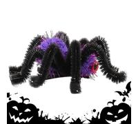 Gothic Clips - Cute Realistic Clip Plush Spider | Horror Gothic Outfit Supplies, Girls Barrettes, Large Spider Claw Clips for Thick Thin
