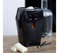 Gothic Coffin Oil Burner With Cross Design - Ambient Tealight Decor