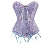 Gothic Corset Bodysuit, Corsets for Women Plus Size, Black Bustier Shapewear Lingerie Bodyshaper Push Up Bodysuit Retro Overbust Top Halloween Costume Outfit