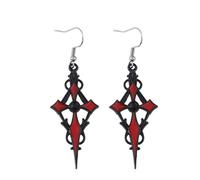 Gothic Cross Earrings for Women Black Cross Dangle Earrings Vampire Earrings Punk Sword Earrings Zircon Cross Earrings Halloween Jewelry Gift, Zinc, No Gemstone