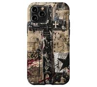 Gothic Cross Grunge Urban Collage Newspaper print Case for iPhone 11 Pro