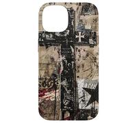 Gothic Cross Grunge Urban Collage Newspaper print Case for iPhone 14