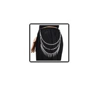 Gothic Cross Pants Chain Leaf Trousers Chain Punk Sword Jeans Wallet Chain Hip Hop Star Wallet Waist Link Chains Pocket Belt Body Jewelry for Women Men (Rivet B)