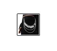 Gothic Cross Pants Chain Leaf Trousers Chain Punk Sword Jeans Wallet Chain Hip Hop Star Wallet Waist Link Chains Pocket Belt Body Jewelry for Women Men (Leaf)